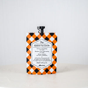 Product packaging with checkered design on a white background