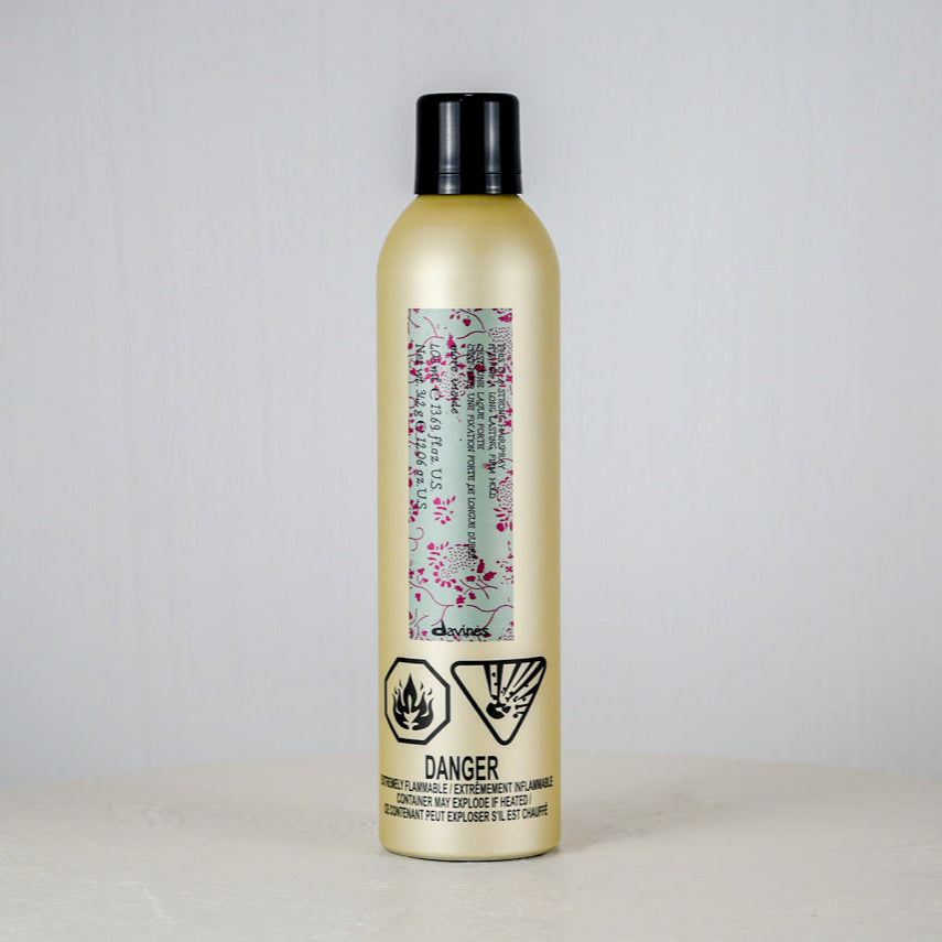 Bottle with a label on a gray background