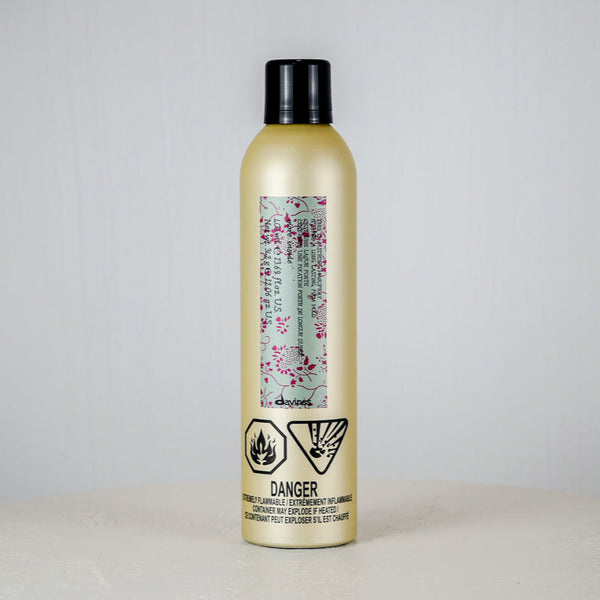 Bottle with a label on a gray background