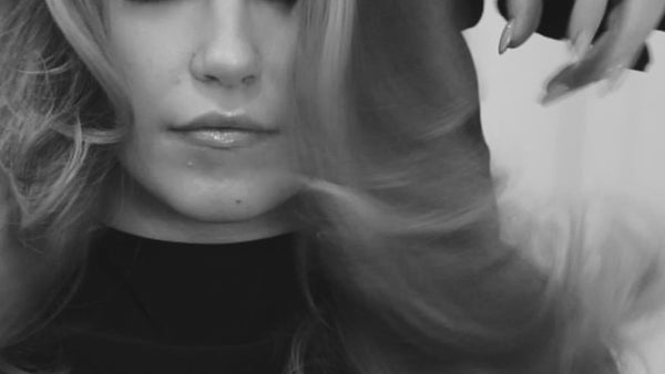 woman with long hair
